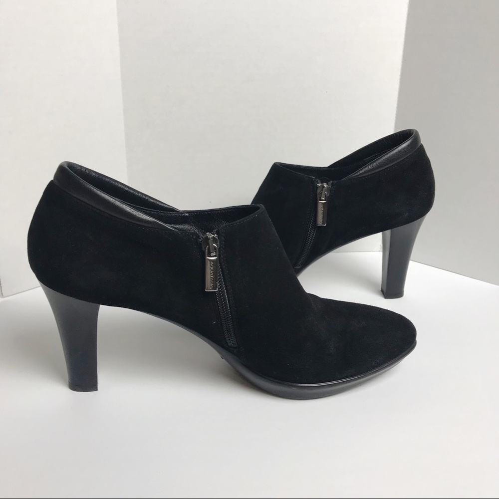 Aquatalia By Marvin K Black Suede Ankle Booties 11